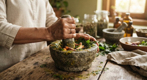 Traditional Herbal Ingredients for Ayurvedic treatments